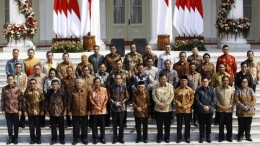 Jajaran para menteri di kabinet Jokowi (sumber: nasional.tempo.co)