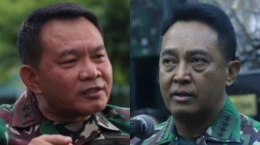 Letjen Dudung Abdurachman dan Jenderal Andika Perkasa (sumber: tribunnews.com)