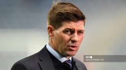 Aston Villa pada 11 November 2021 mengumumkan Steven Gerrard sebagai manajer baru mereka untuk menggantikan Dean Smith yang dipecat.| Sumber: Andy Buchanan/AFP via tribunnews.com/superskor