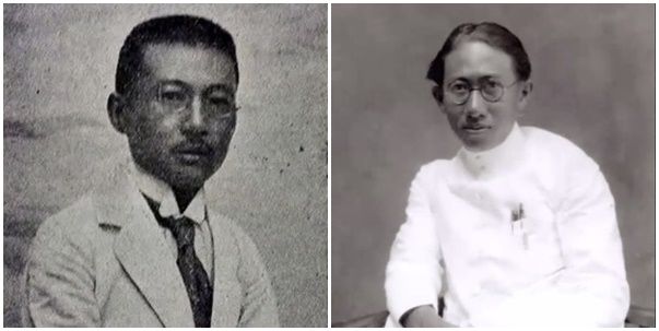 Dokter Yap/kiri menjadi nama RS Mata di Yogyakarta dan dokter Oen/kanan menjadi nama RS di Solo (Sumber: tangkapan layar makalah Ravando Lie)