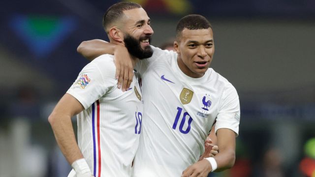 Karim Benzema dan Mbappe: via CBS Soccer