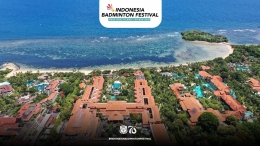 Sumber foto : badmninton.ina/akun twitter |Ilustrasi Area Bubble Westin Nusa Dua Resort Bali