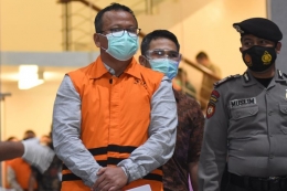 Mantan Menteri Kelautan dan Perikanan ditangkap KPK (foto: Antara/Indrianto Eko Suwarso).