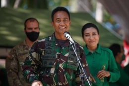 Kepala Staf Angkatan Darat (KSAD) Jenderal TNI Andika Perkasa. Senin, (9/8/2021).(Dispenad via KOMPAS.com)