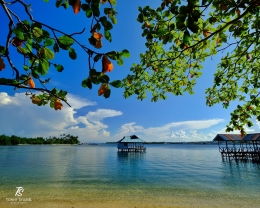Sore ini di Pulau Kumo, Tobelo- Halmahera Utara. Sumber: dokumentasi pribadi