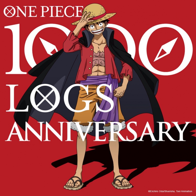 One Piece 1000 Logs Anniversary. Image Credit: Toei Animation. (Sumber Gambar: twitter.com/ToeiAnimation)