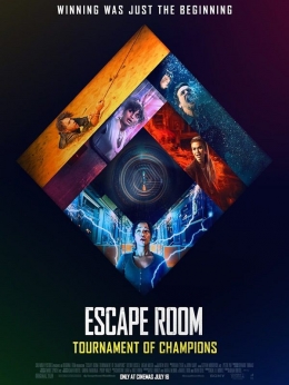 Sumber foto : cinemags.com | Ilustrasi Poster Film Escape Room 