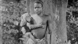 Ota Benga diculik di wilayah Kongo pada tahun 1904 dan dipamerkan di kebun binatang manusia di Amerika. | sumber: bbc.com