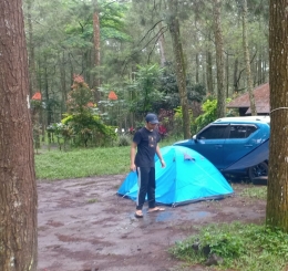 Suasana di camping ground Bedengan, Malang, Sumber: Dokumentasi pribadi