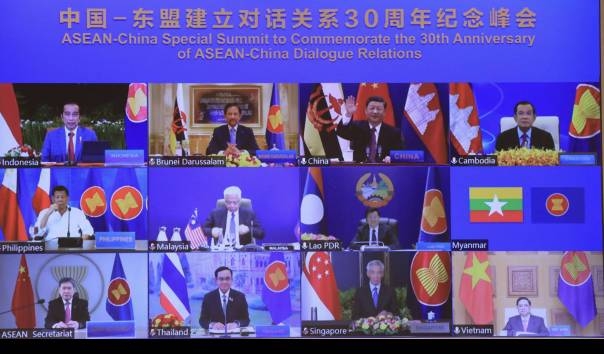 KTT ASEAN-China| Sumber: Japan Times via KompasTV