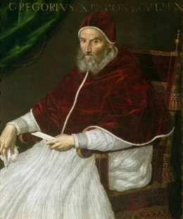 Paus Gregorius XIII (1582), copas dari wikiwand.com