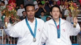 Sumber foto : Tempo.com | Ilustrasi pasangan ganda campuran meraih medali perak di Olimpiade Sydney