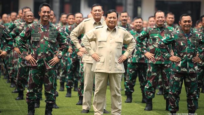 Prabowo temui Andika Perkasa di Markas TNI AD/ Foto: korankompas.com