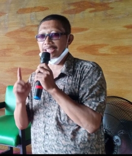 Sujiono, Ketua Forum UMKM Cibinong (foto: Djasepudin)