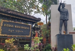 Istana Mancawarna di Tampaksiring Gianyar Bali. Dok Pri