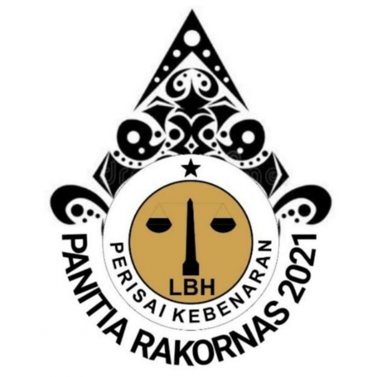 LOGO : Logo Rakornas ke-VI Lembaga Bantuan Hukum Perisai Kebenaran, desain panpel 2021. (Fd.Tim LBH-PK).