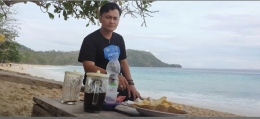 Penulis di Pantai Pal Likupang. Sumber Dokpri (2019).