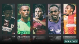 5 pemain asal Papua yang sukses di perantauan|dok. Bola.com/Adreanus Titus, dimuat today.line.me