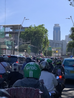 Kemacetan di Jalan Jati Baru, Tanah Abang, Jakarta Pusat | Dokumentasi Pribadi