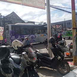Potret kemacetan di salah satu jalan kota Bogor (dokumen pribadi)