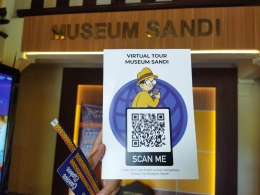Barcode code resmi dari pengelola untuk pengunjung yang ingin melakukan virtual tour Museum Sandi. (Foto oleh Faizatunnisa Gonibala)