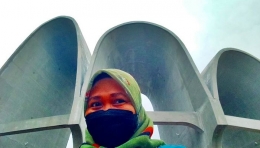 Selfie di spot VVIP, Bukit Jokowi, Mandalika Lombok. Dokpri