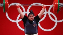 Nurul Akmal lifter putri andalan Indonesia/foto: Reuters-Edgard Garrido
