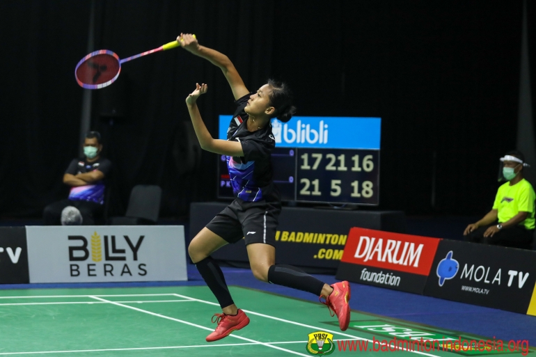 (Putri KW/Juara tunggal putri Dok: badmintonindonesia.org)