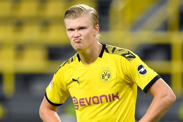 Erling Haaland gagal membawa Dortmund ke fase knockout 16 Besar Liga Champions UEFA (sumber : kompas.com) 