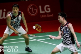 IGanda putra Indonesia, Marcus Gideon/Kevin Sanjaya batal tampil di Kejuaraan Dunia 2021 /BadmintonPhoto/Kompas.com