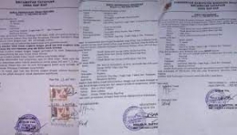 surat hibah yang diserahkan sukarela Robo Lahma (Sumber:manadotoday.co.id)