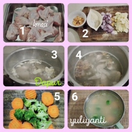 Cara membuat ayam goreng bumbu matah bersanding sup segar| foto yuliyanti