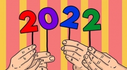 Poster tahun baru 2022 (sumber: suara.com)