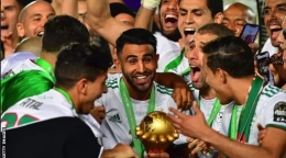 Momen Aljazair juara Piala Afrika 2019/ foto: BBC.com