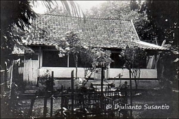 Rumah tradisional Betawi difoto 1983 (Dokpri)