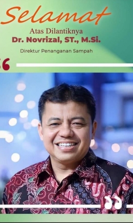 Pak Nov sebelumnya menjabat Direktur Pengelolaan Sampah KLHK. (Foto from Instagram @Ditjen_pslb3_klhk)