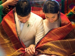 Ilustrasi perkawinan adat Batak (Foto: @chicchojerikho via pariwisatasumut.net)
