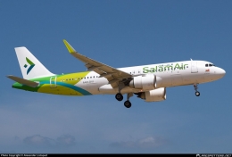 Airbus A320 Salam Air- Oman. Sumber: Alexander Listopad / www.planespotters.net