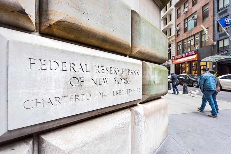 Federal Reserve Bank of New York.| Sumber Foto: Shutterstock via Kompas.com