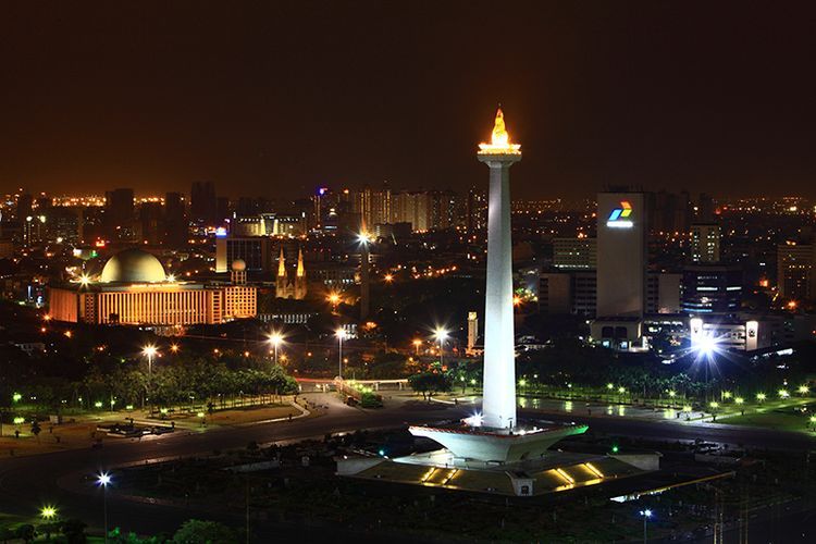 Monumen Nasional.(https://pesona.travel via kompas.com)