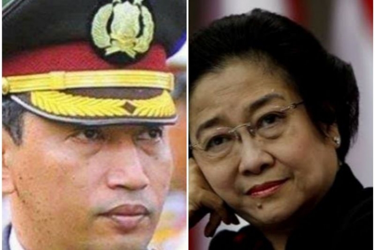 Kolase foto Jenderal Polisi Listyo Sigit Prabowo dan Megawati Soekarnoputri (tribunnews.com)