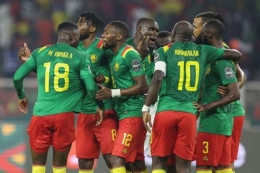 Selebrasi kemenangan pemain Kamerun/foto: BBC.com