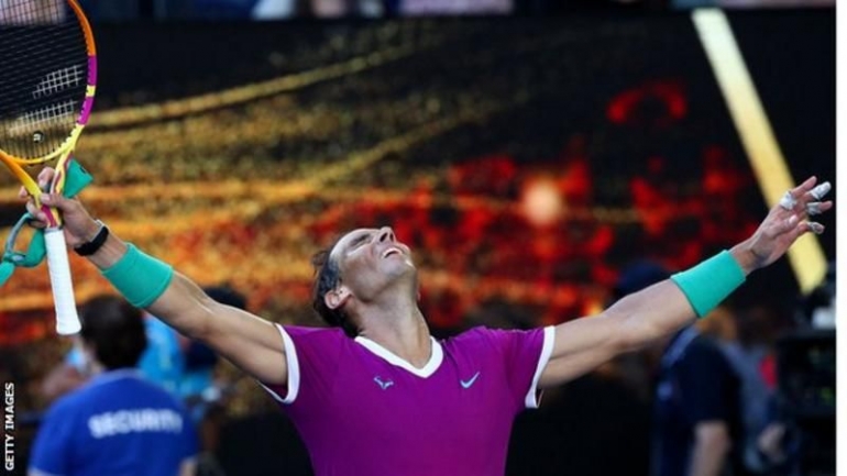 Foto: Selebrasi Rafael Nadal (Getty Images)