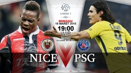 Banner Nice VS PSG | indosport.com