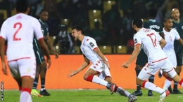 Selebrasi gol pemain Tunisia/foto: BBC.com