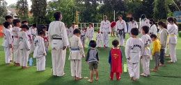 Pembentukan jiwa kepemimpinan sejak dini pada anak, melalui pelatihan Taekwondo/dokpri