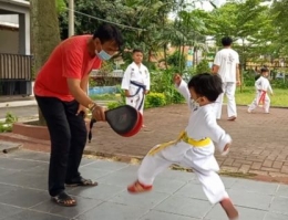 Pelatihan fokus dan pencapaian target melalui filosofi Taekwondo/dokpri