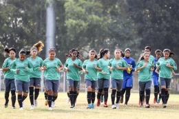 Timnas sepak bola putri Indonesia untuk Asian Games 2018. Foto: Antara