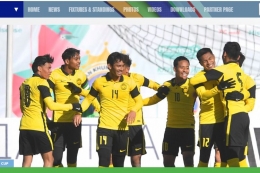 Timnas Malaysia U-23. Foto: tangkapan layar situs resmi AFC dipublikasikan kompas.com