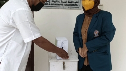 Testimoni alat Hand Sanitizer Otomatis Berbasis Infrared Obstacle Avoidance Sensor oleh Jamaah Masjid Nurul Islam. 